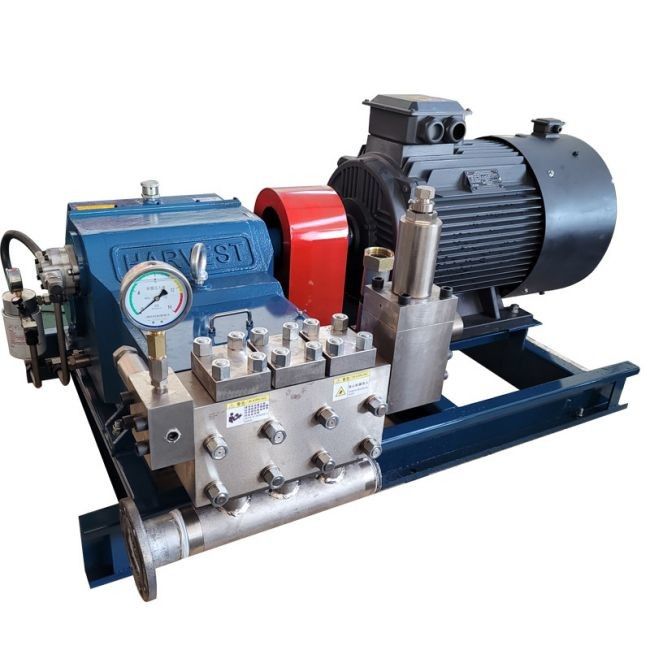 1000-3000 RPM Frekansı 60 Hz Piston Pompası / Tek Silindirli Yüksek Basınçlı Plünger Pompası
